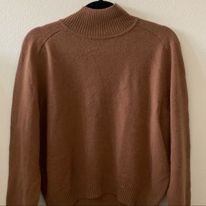 Aritzia Babaton Dark Camel Wool/Cashmere Blend Sweater XS